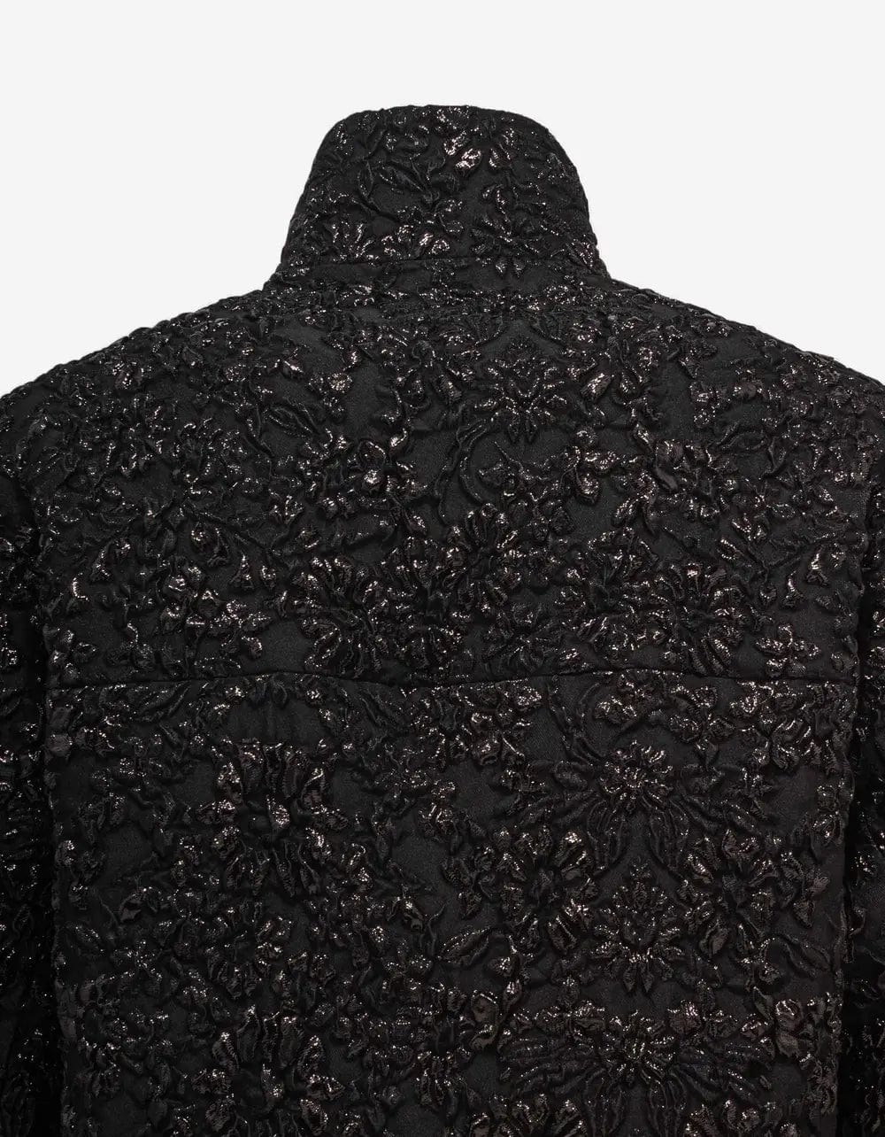 Valentino Garavani Black Nylon Brocade Jacket
