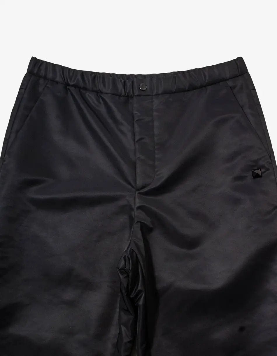 Valentino Garavani Black Nylon Cargo Trousers