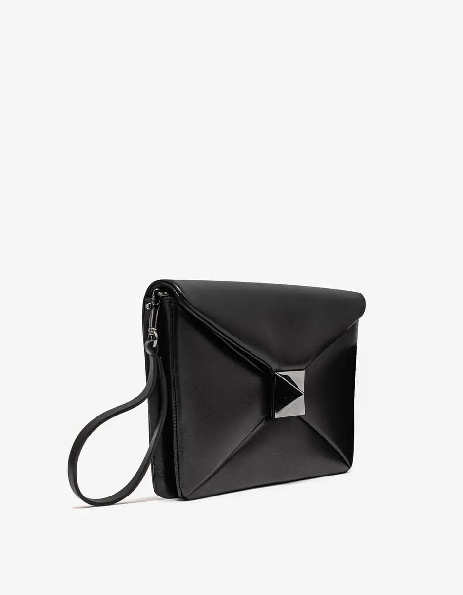 VALENTINOのショルダーバック♪★ ONE STUD CLUTCH★ Valentino Black One Stud Nappa Clutch Bag – Zoo Fashions