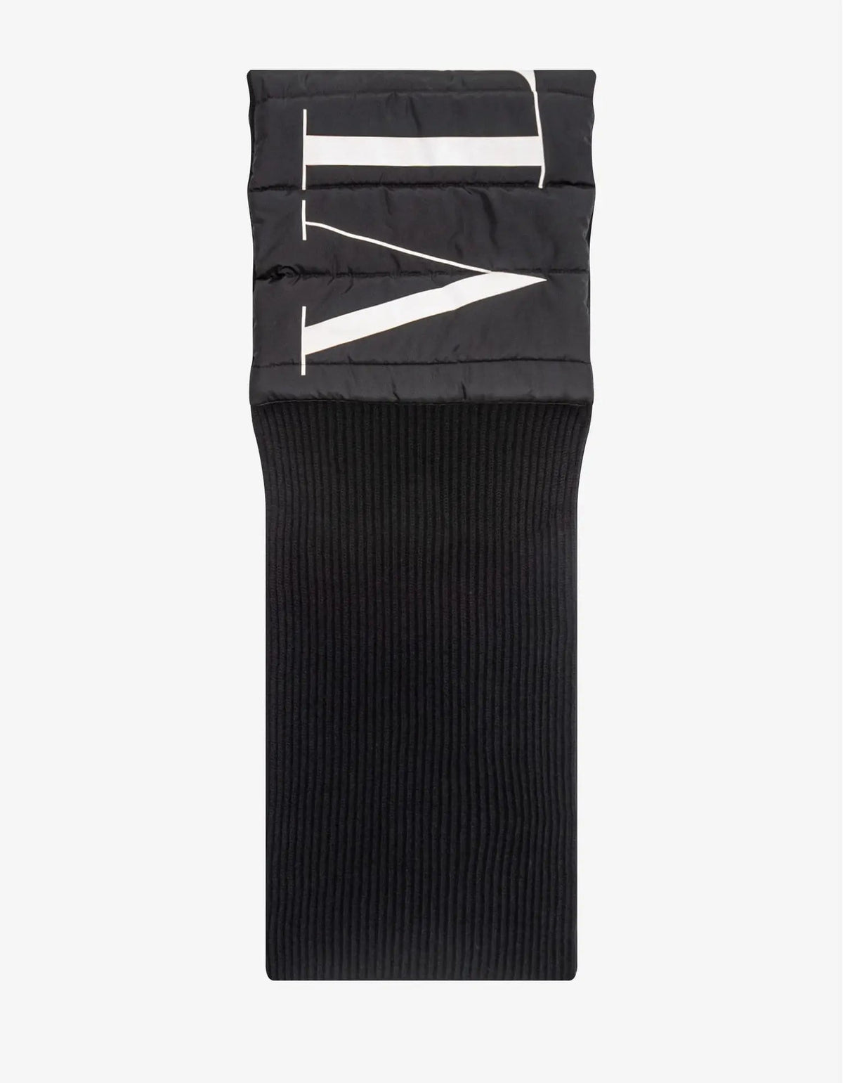 Valentino Garavani Black Padded Logo Scarf