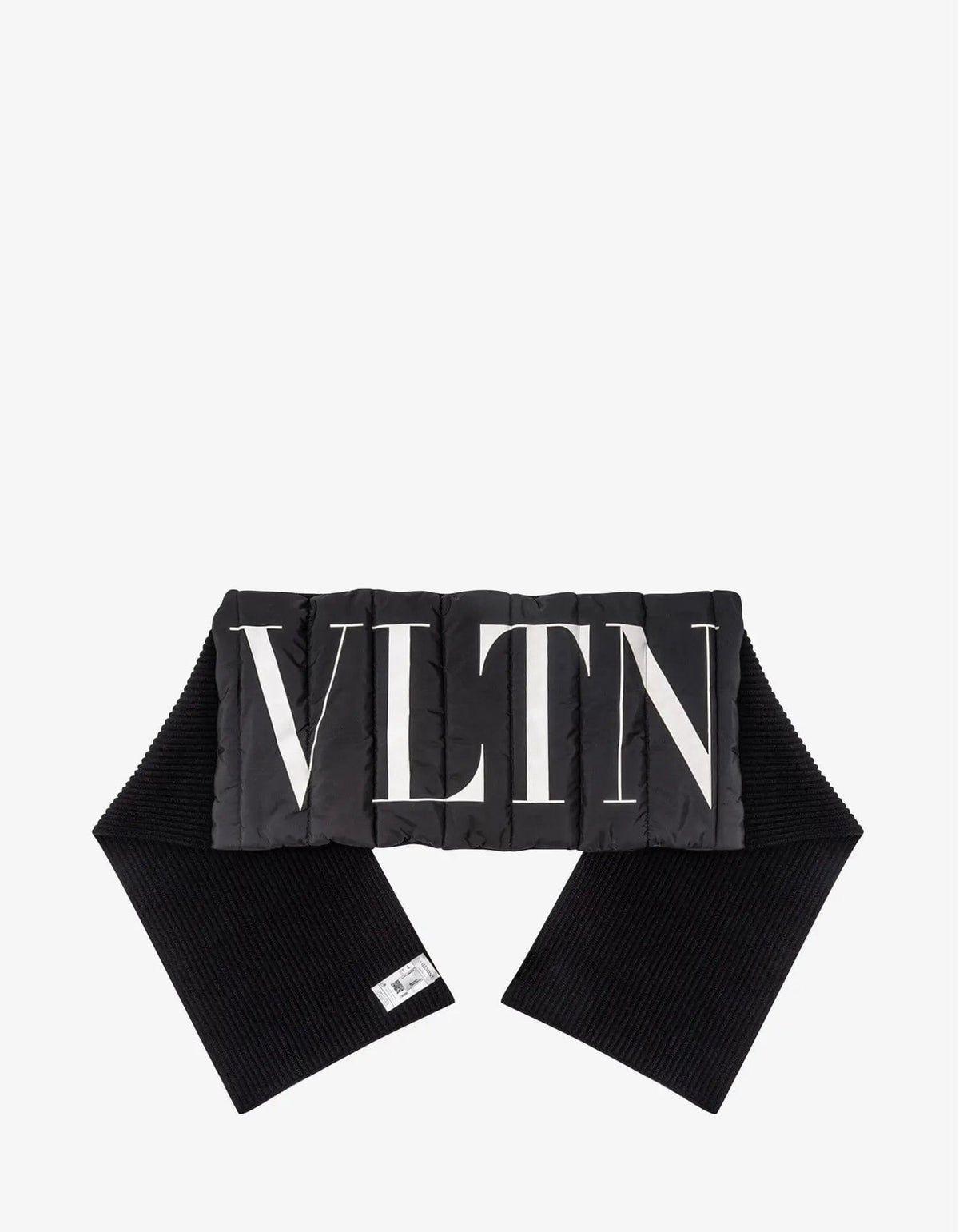 Valentino Garavani Black Padded Logo Scarf