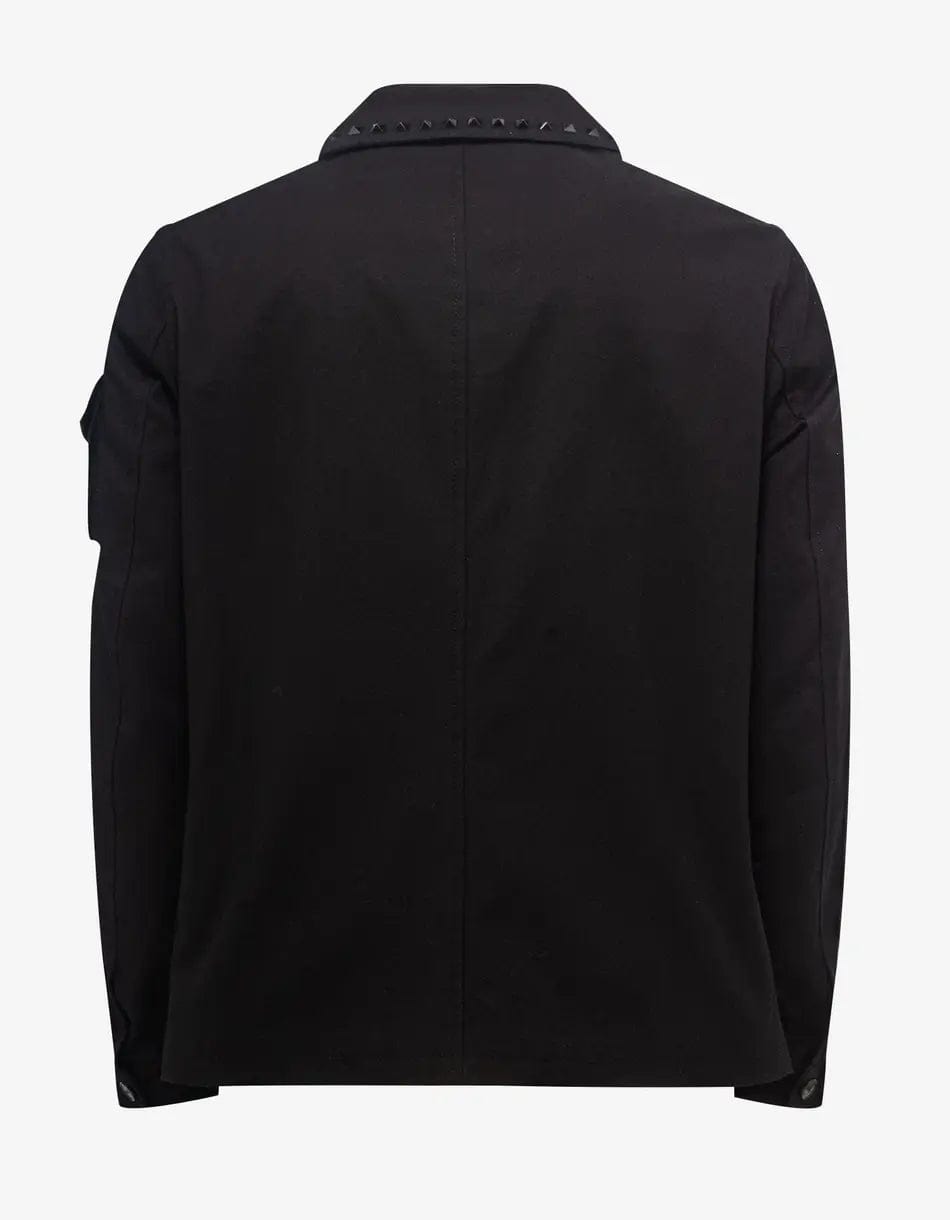 Valentino Black Untitled Stud Overshirt – Zoo Fashions Valentino Black Untitled Stud Overshirt – Zoo Fashions