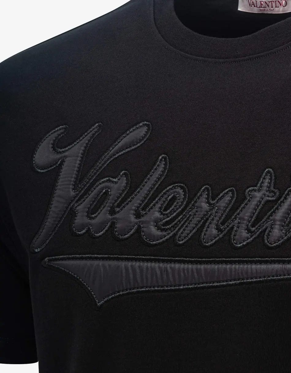 Valentino Garavani Black Varsity Logo T-Shirt