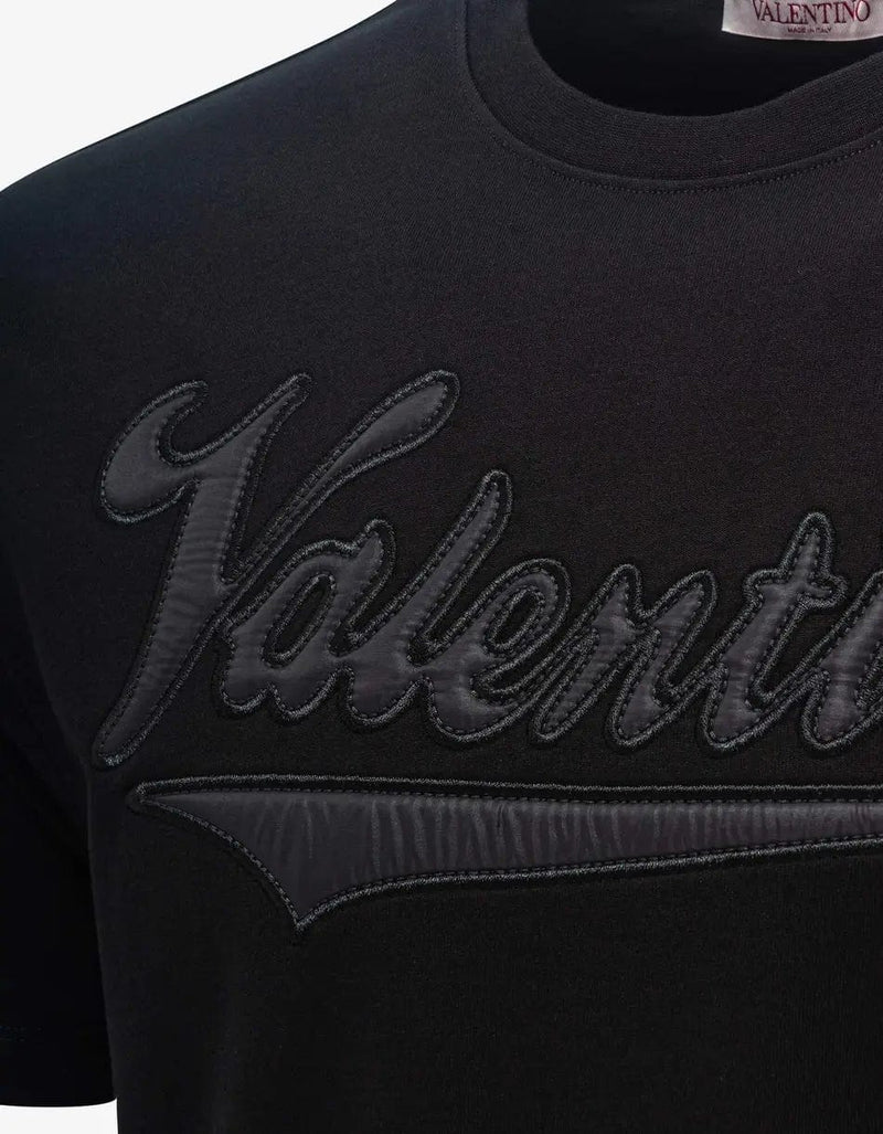 Valentino Garavani Black Varsity Logo T-Shirt