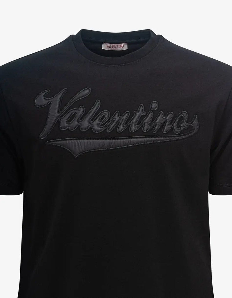 Valentino Garavani Black Varsity Logo T-Shirt
