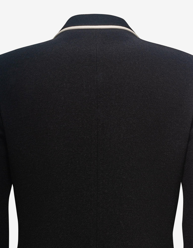 Valentino Garavani Black VLogo Double-Breasted Blazer
