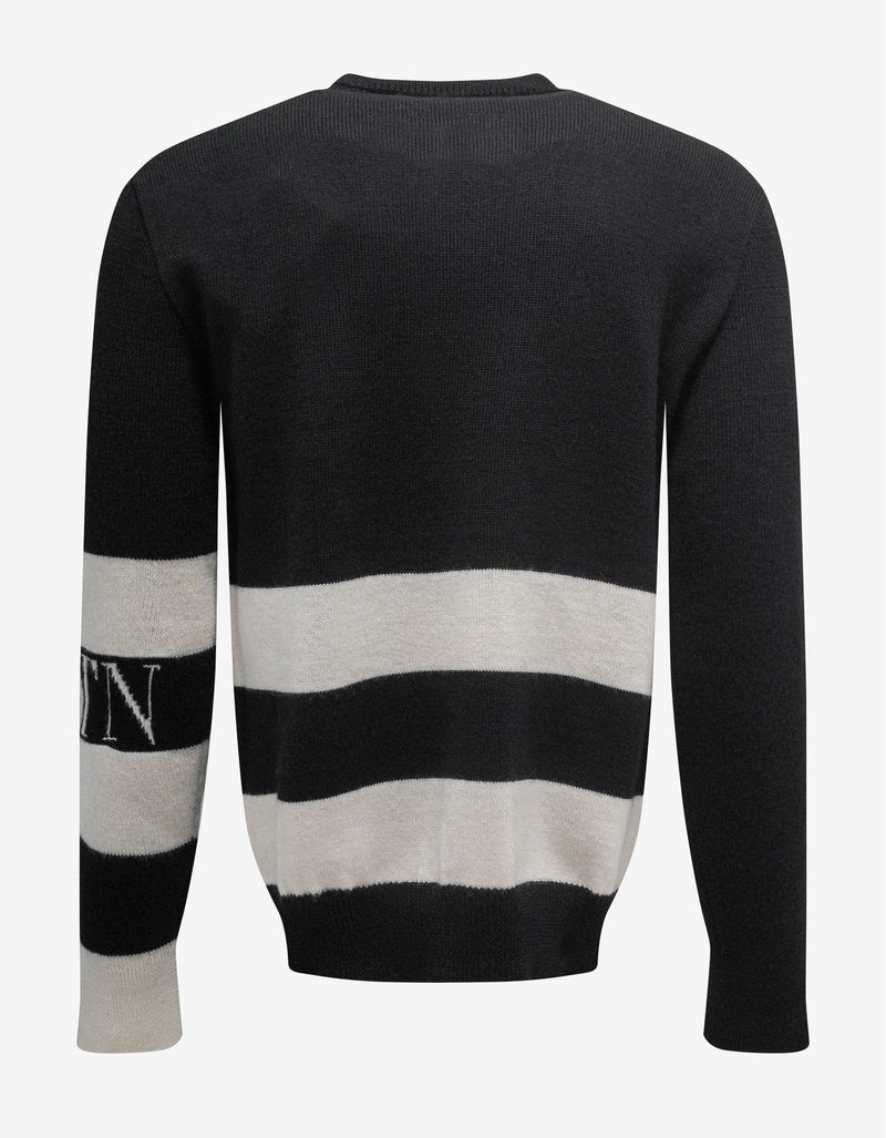 Valentino Garavani Black VLTN Logo Sweater