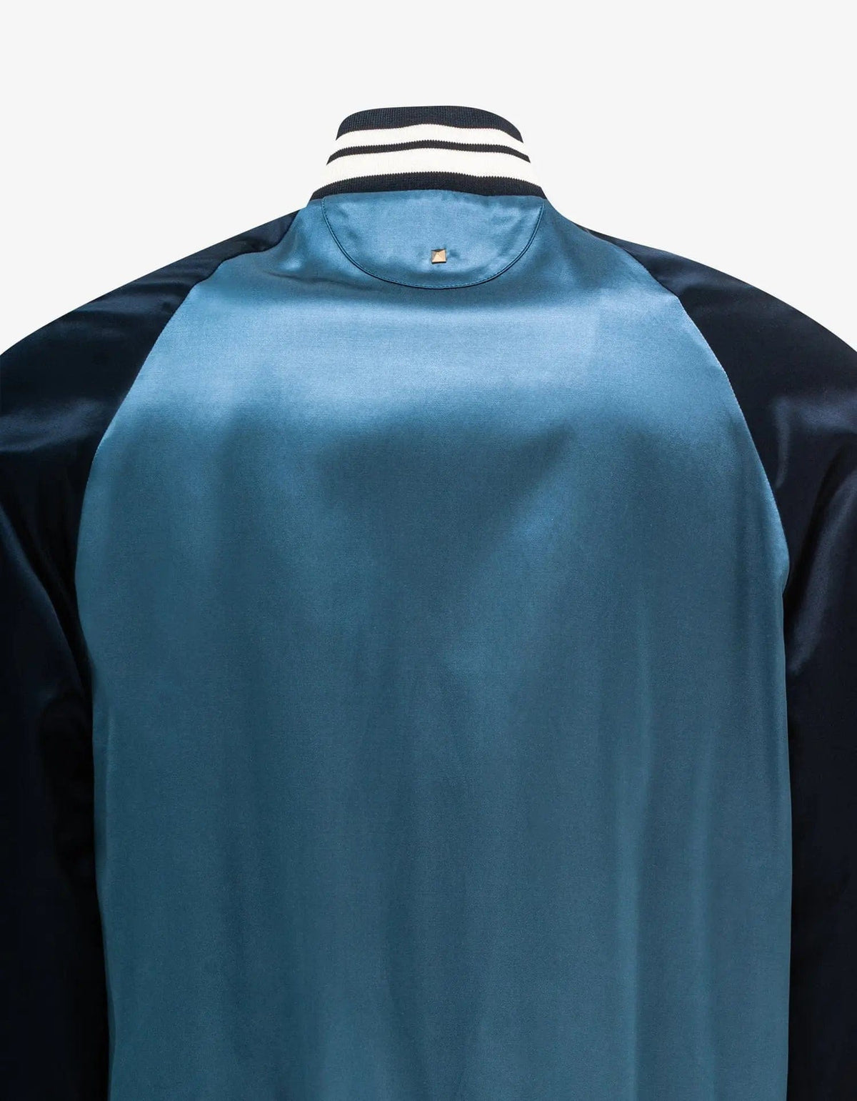 Valentino Garavani Blue Valentino Logo Patch Souvenir Jacket
