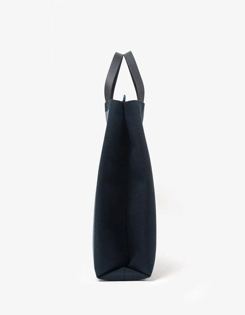 Valentino Garavani Blue VLogo Signature Canvas Shopping Bag