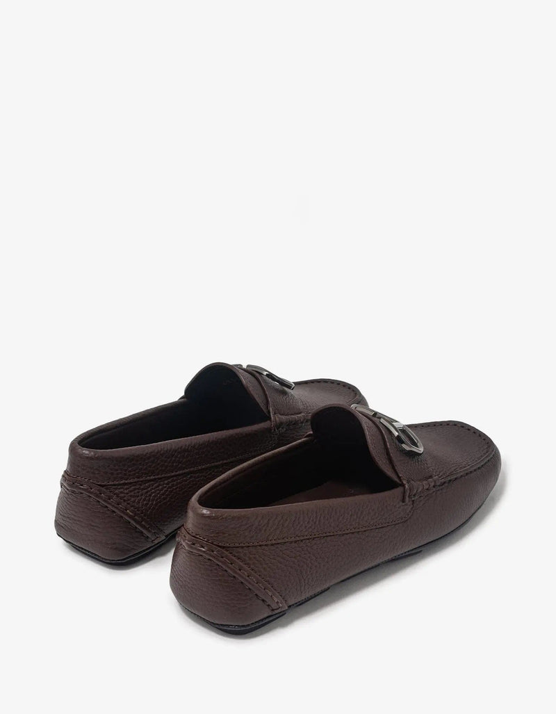 Valentino Garavani Brown VLogo Driving Shoes