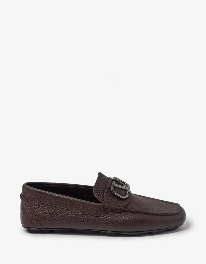 Valentino Garavani Brown VLogo Driving Shoes
