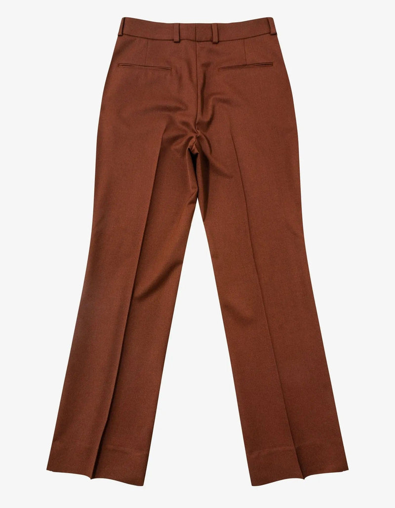 Valentino Garavani Brown Wool Trousers