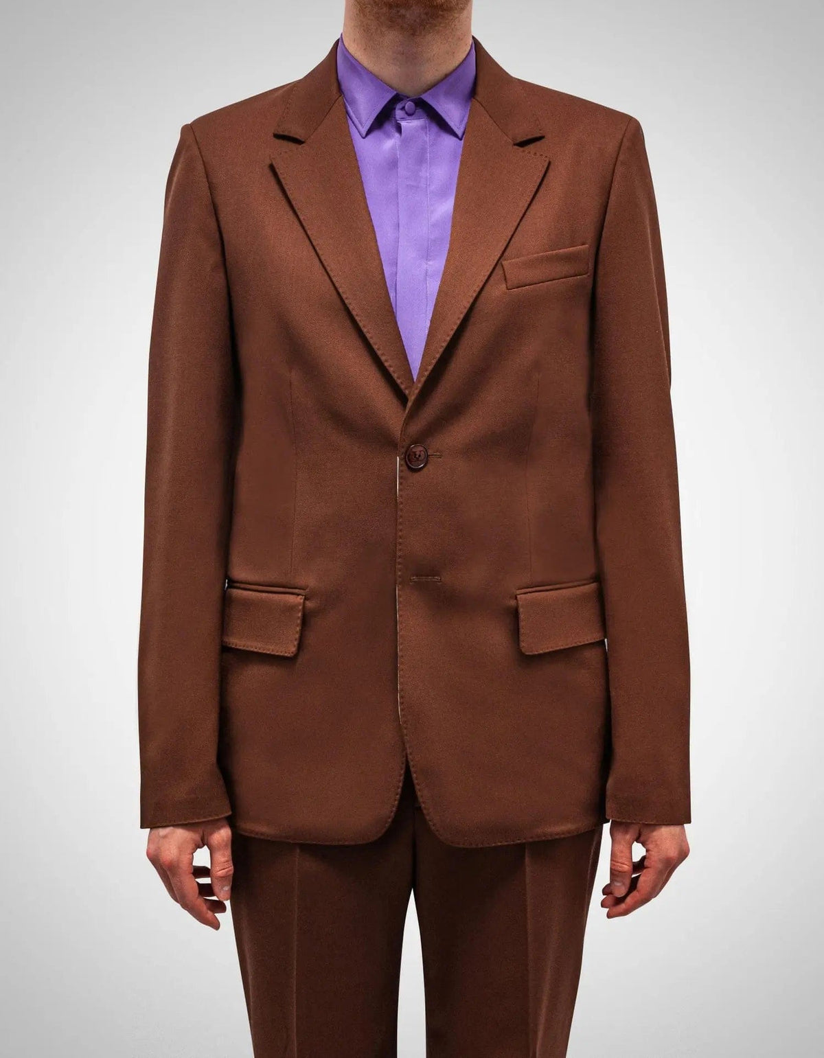Valentino Garavani Brown Wool Trousers