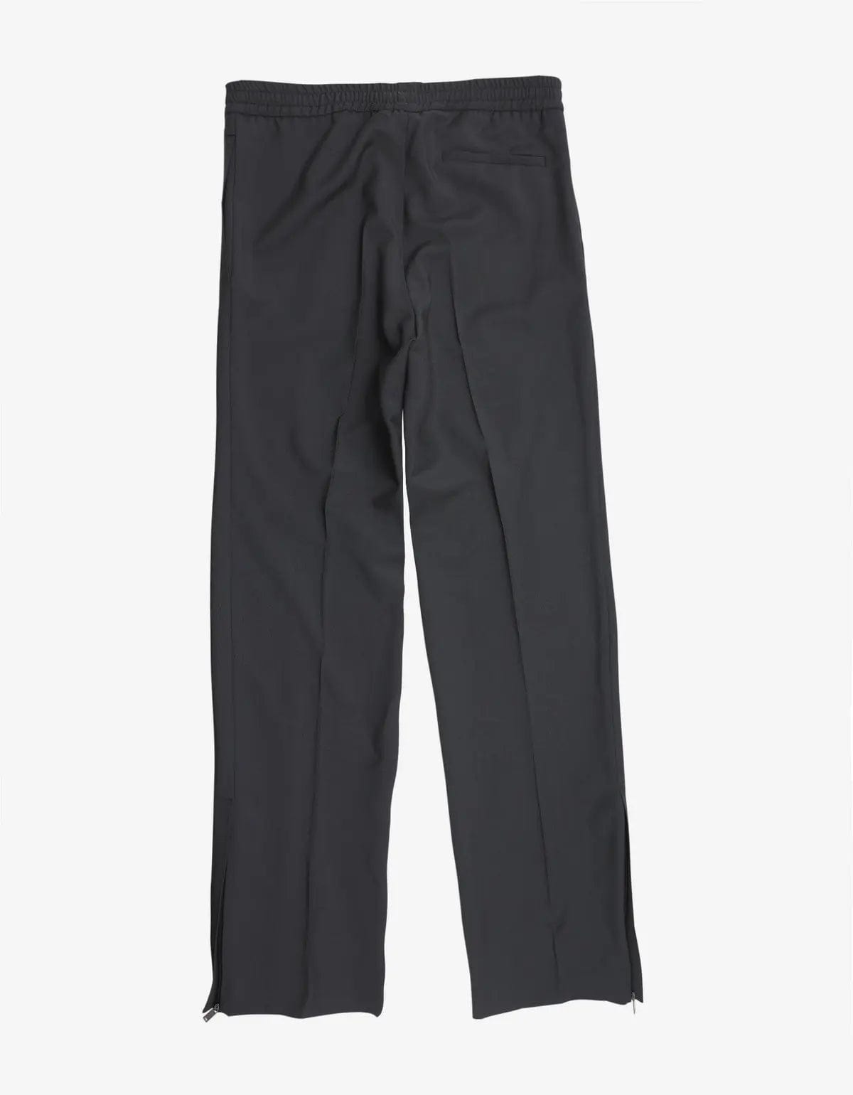 Grey side stripe trousers cheap