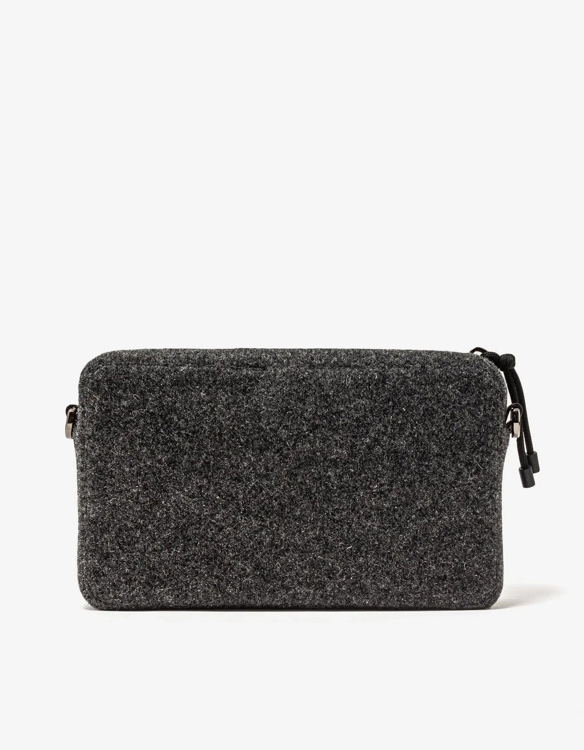 Valentino Garavani Grey VLTN Felt Crossbody Bag
