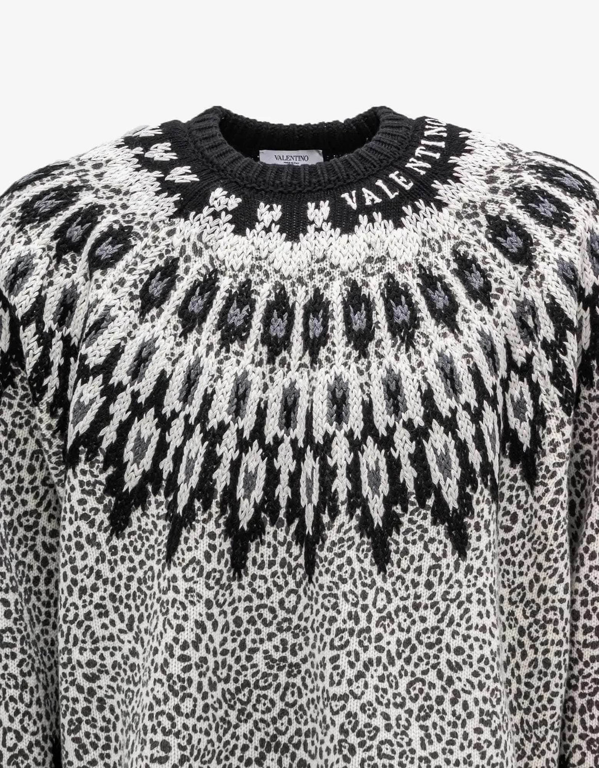 Valentino Animalier Graphic Wool Sweater – Zoo Fashions Valentino Animalier Graphic Wool Sweater – Zoo Fashions
