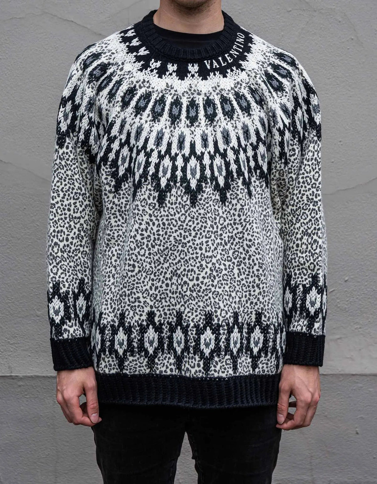 Valentino Animalier Graphic Wool Sweater – Zoo Fashions Valentino Animalier Graphic Wool Sweater – Zoo Fashions