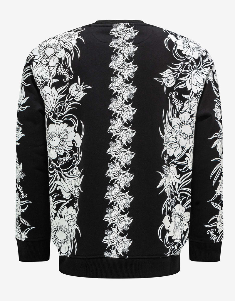 Valentino Garavani Valentino Garavani Black Street Flowers Daisyland Sweatshirt
