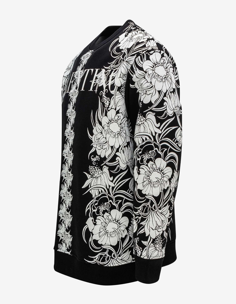 Valentino Garavani Valentino Garavani Black Street Flowers Daisyland Sweatshirt