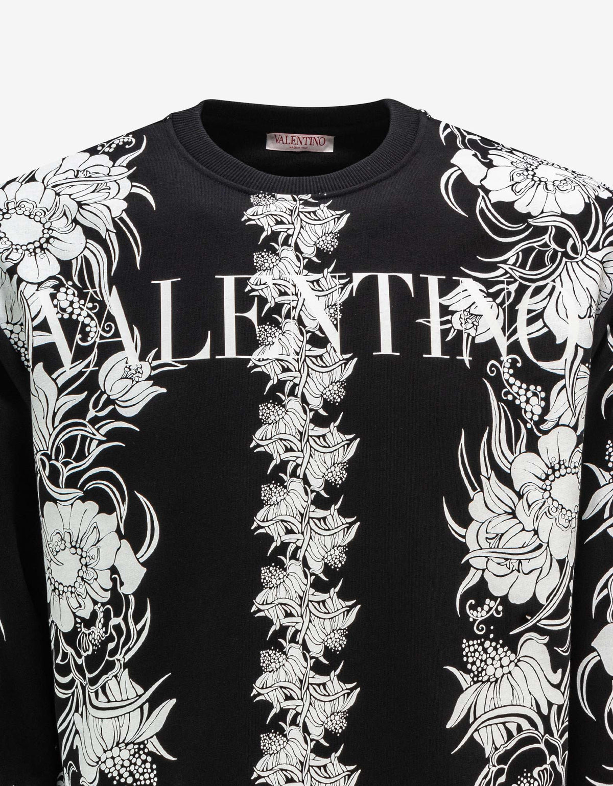 Valentino Garavani Valentino Garavani Black Street Flowers Daisyland Sweatshirt