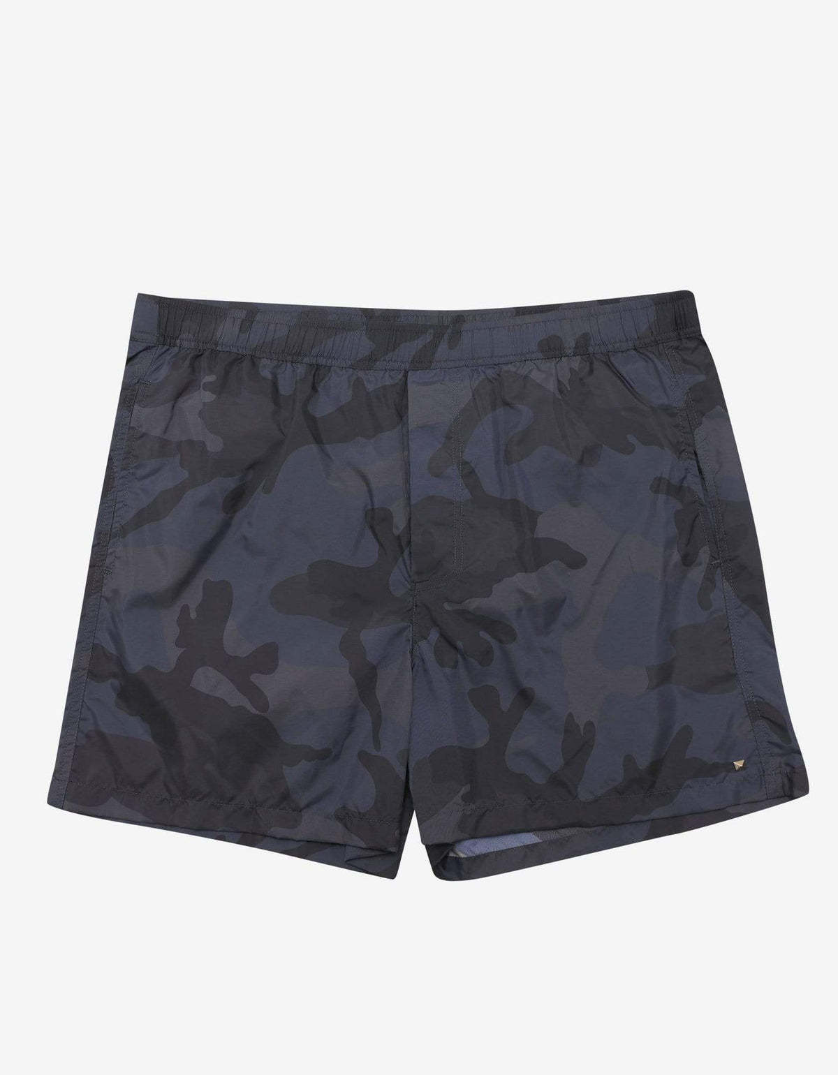 Valentino Garavani Valentino Garavani Blue & Grey Camouflage Print Swim Shorts