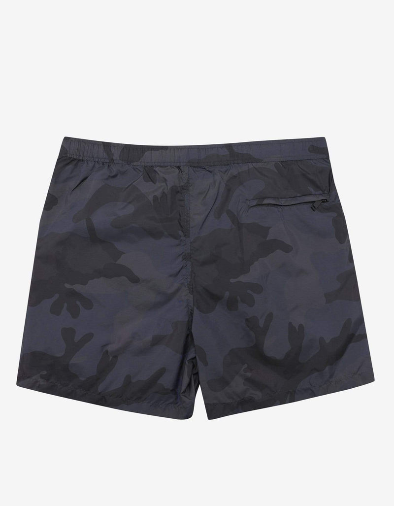Valentino Garavani Valentino Garavani Blue & Grey Camouflage Print Swim Shorts