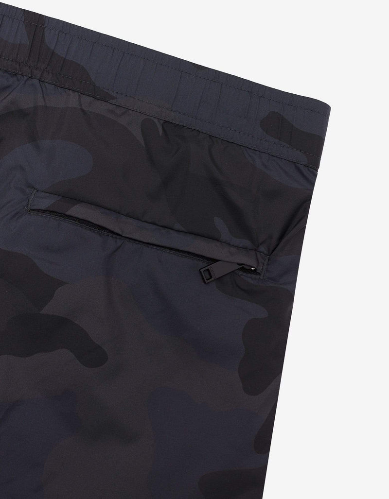 Valentino Garavani Valentino Garavani Blue & Grey Camouflage Print Swim Shorts