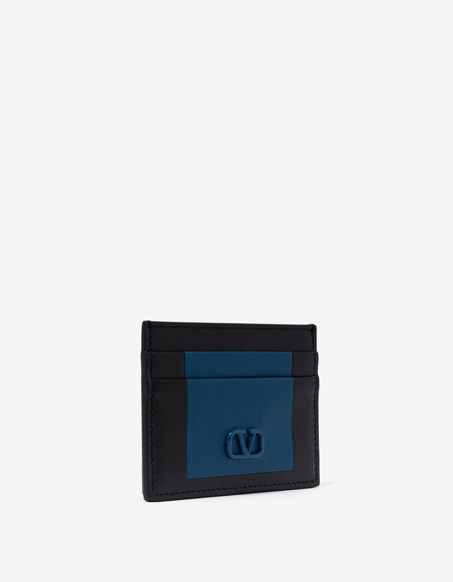 Valentino Blue VLogo Signature Card Holder – Zoo Fashions