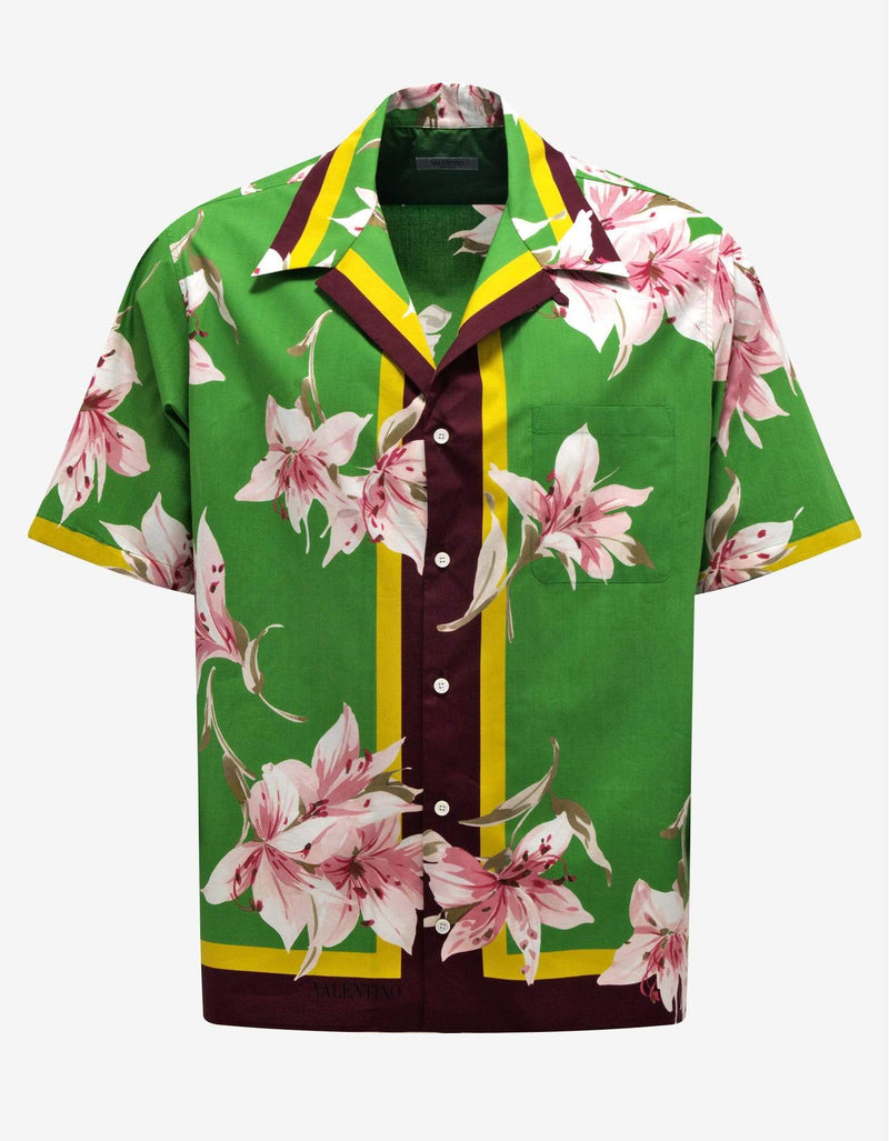 Valentino Garavani Valentino Garavani Floral Print Bowling Shirt
