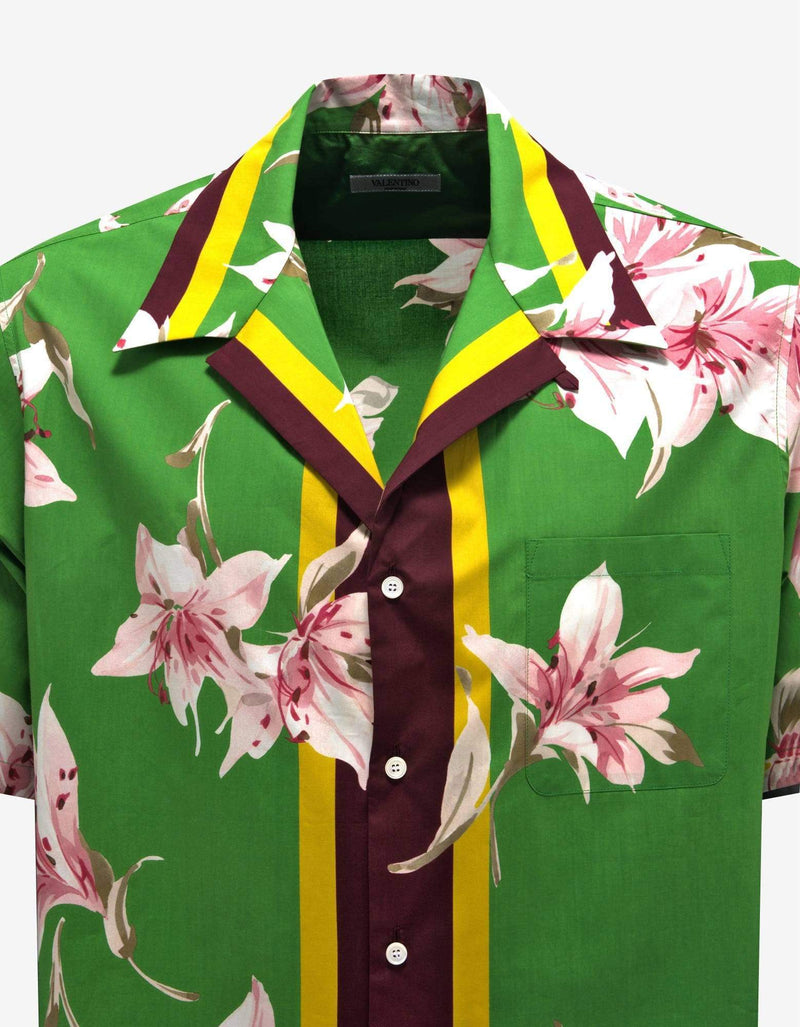 Valentino Garavani Valentino Garavani Floral Print Bowling Shirt