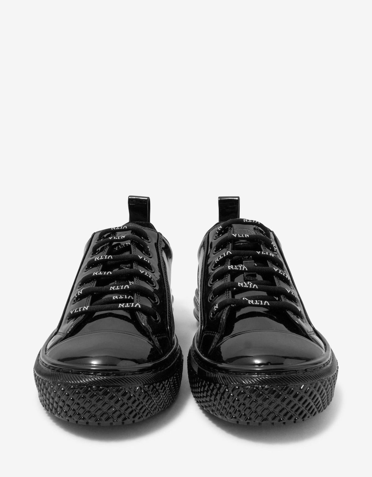 Valentino Garavani Valentino Garavani Giggies Black Patent Leather Trainers