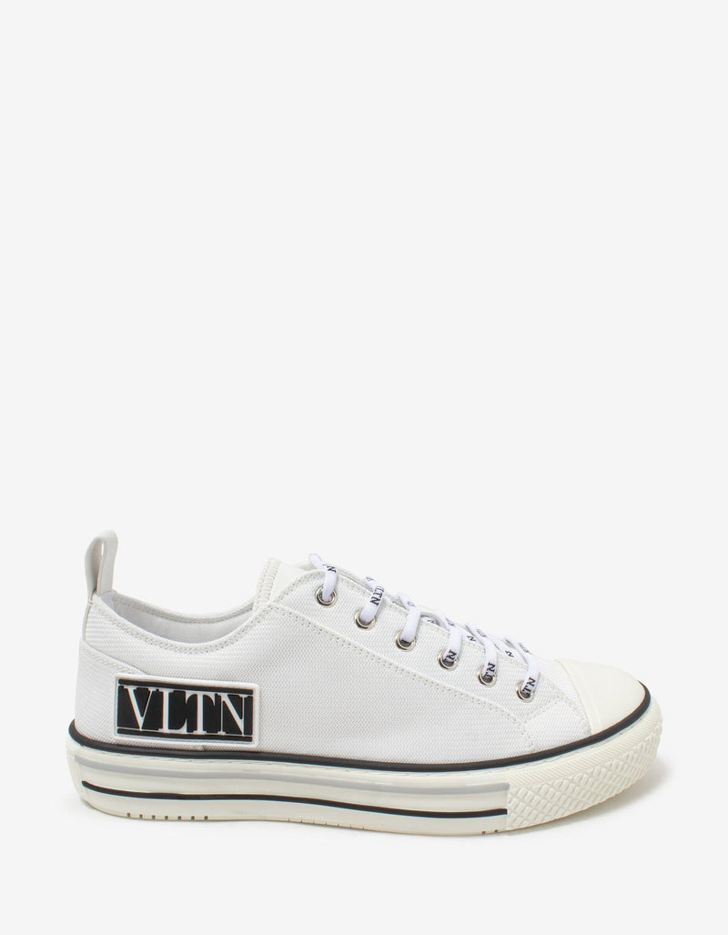 Valentino Garavani Valentino Garavani Giggies White Canvas Trainers