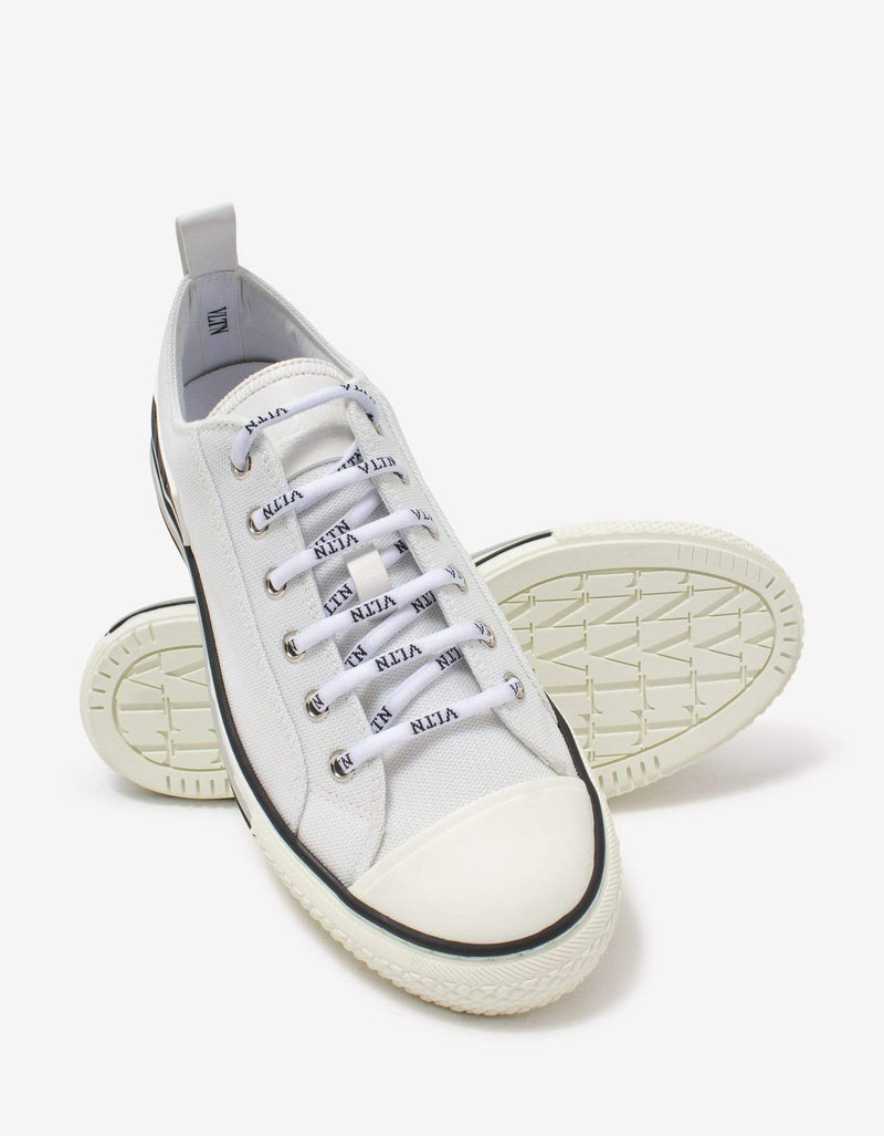 Valentino Garavani Valentino Garavani Giggies White Canvas Trainers