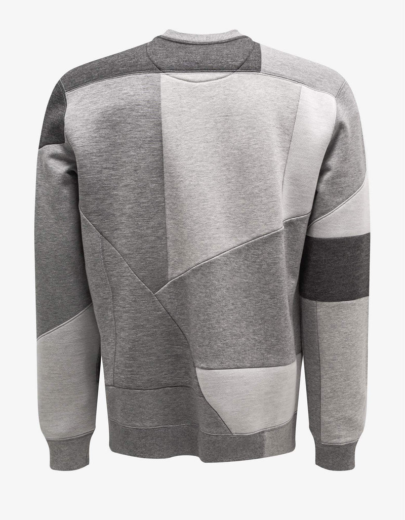 Valentino Garavani Valentino Garavani Grey Patchwork Logo Sweatshirt