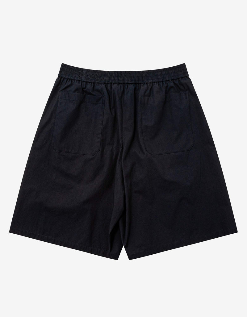 Valentino Garavani Valentino Garavani Navy Blue Bermuda Shorts with Vaporwave Patches