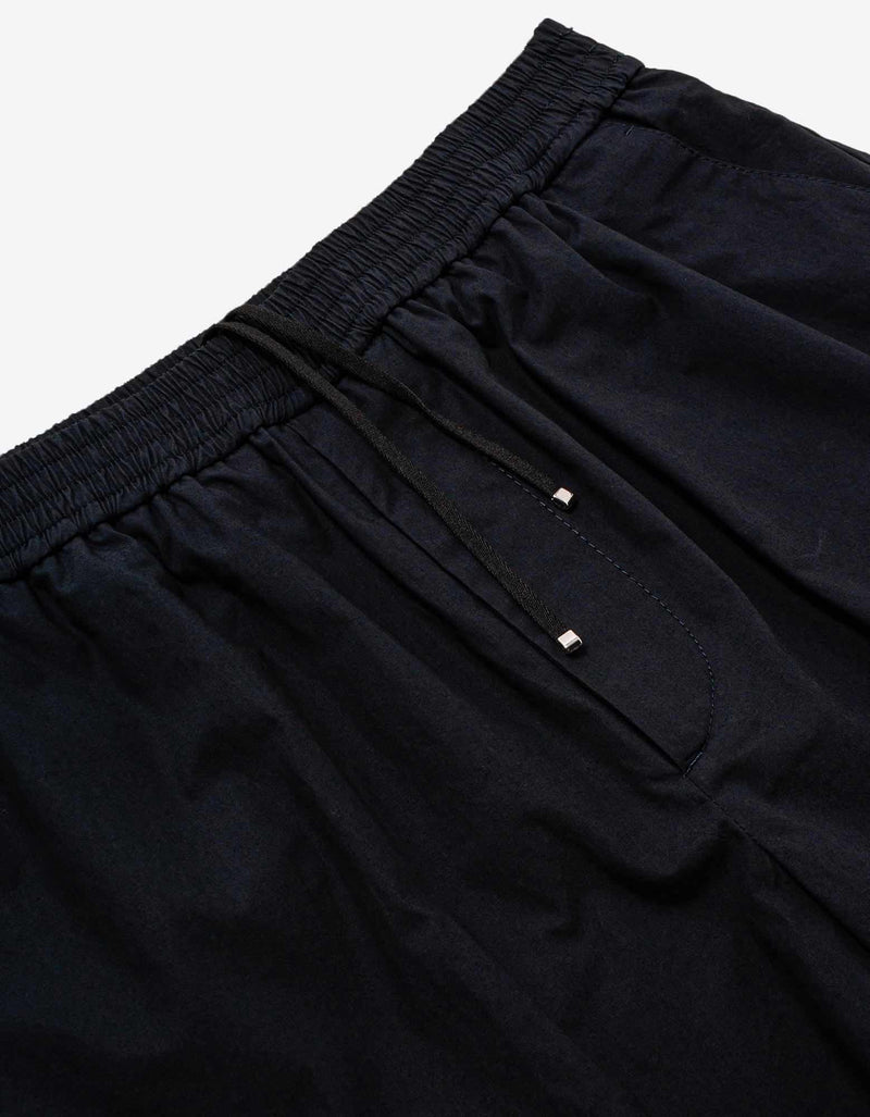 Valentino Garavani Valentino Garavani Navy Blue Bermuda Shorts with Vaporwave Patches