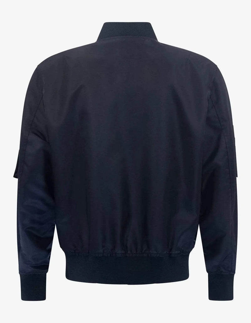 Valentino Garavani Valentino Garavani Navy Blue Dragons Garden Bomber Jacket