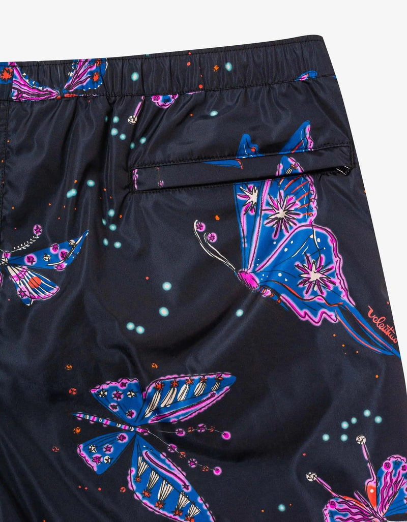 Valentino Garavani Valentino Garavani Utopia Butterfly Print Swim Shorts