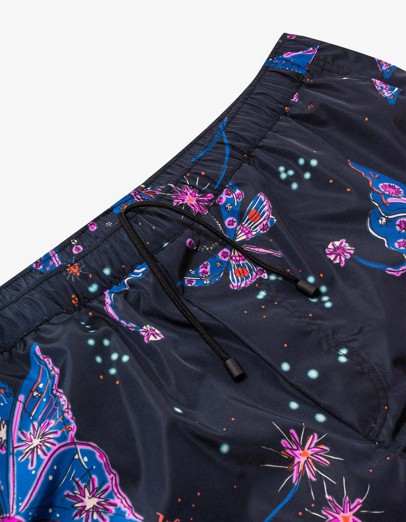 Valentino Garavani Valentino Garavani Utopia Butterfly Print Swim Shorts