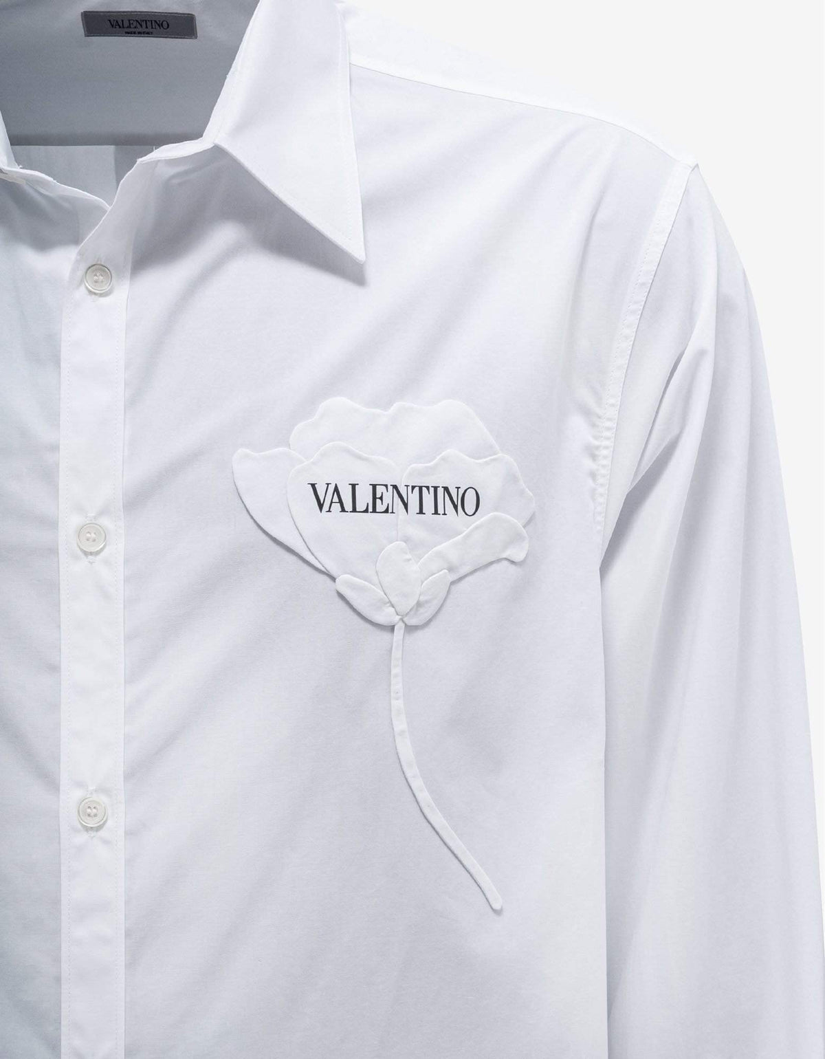 Valentino Garavani White Men's Garden Oversized Shirt