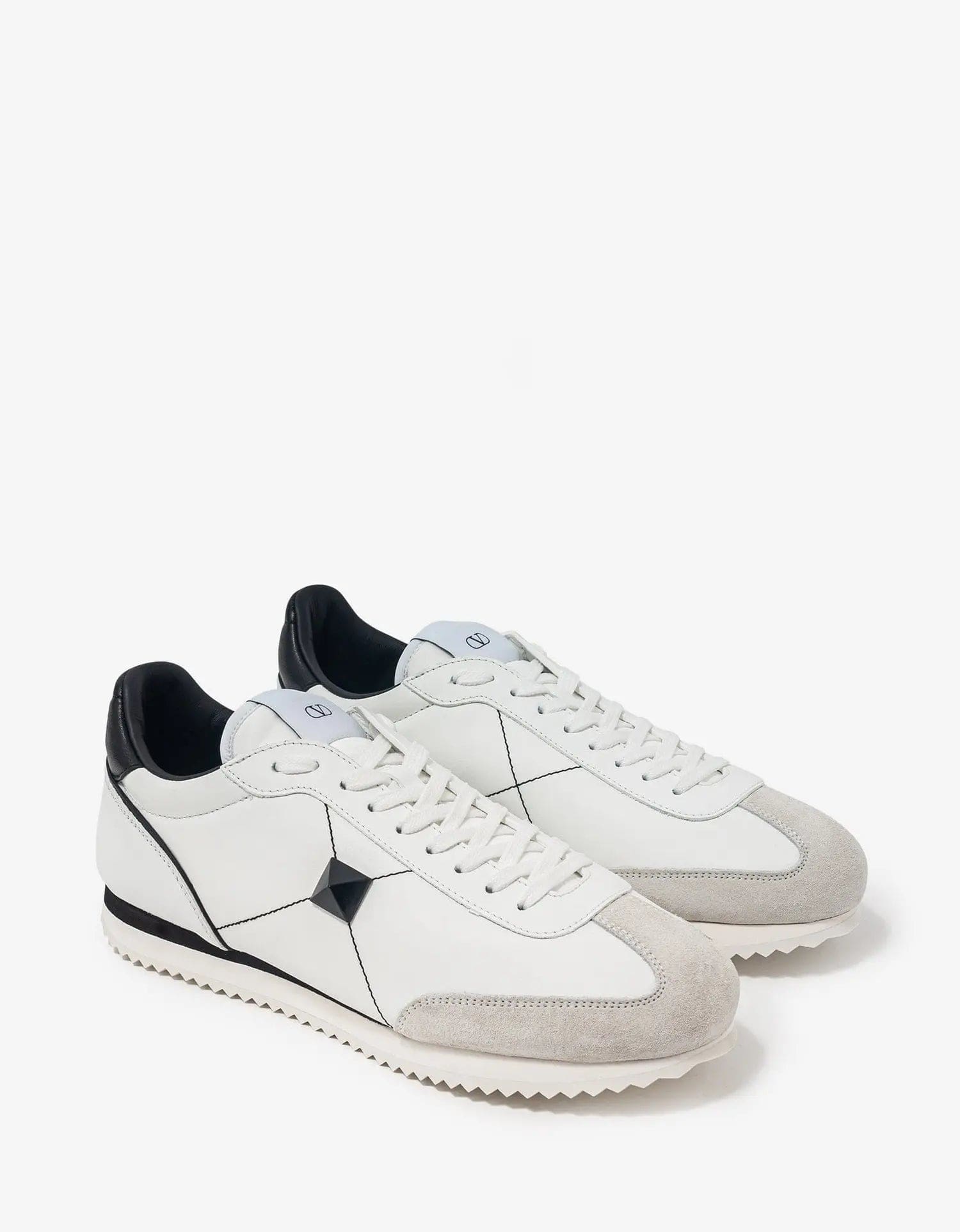 Valentino White Stud Around Trainers – Zoo Fashions