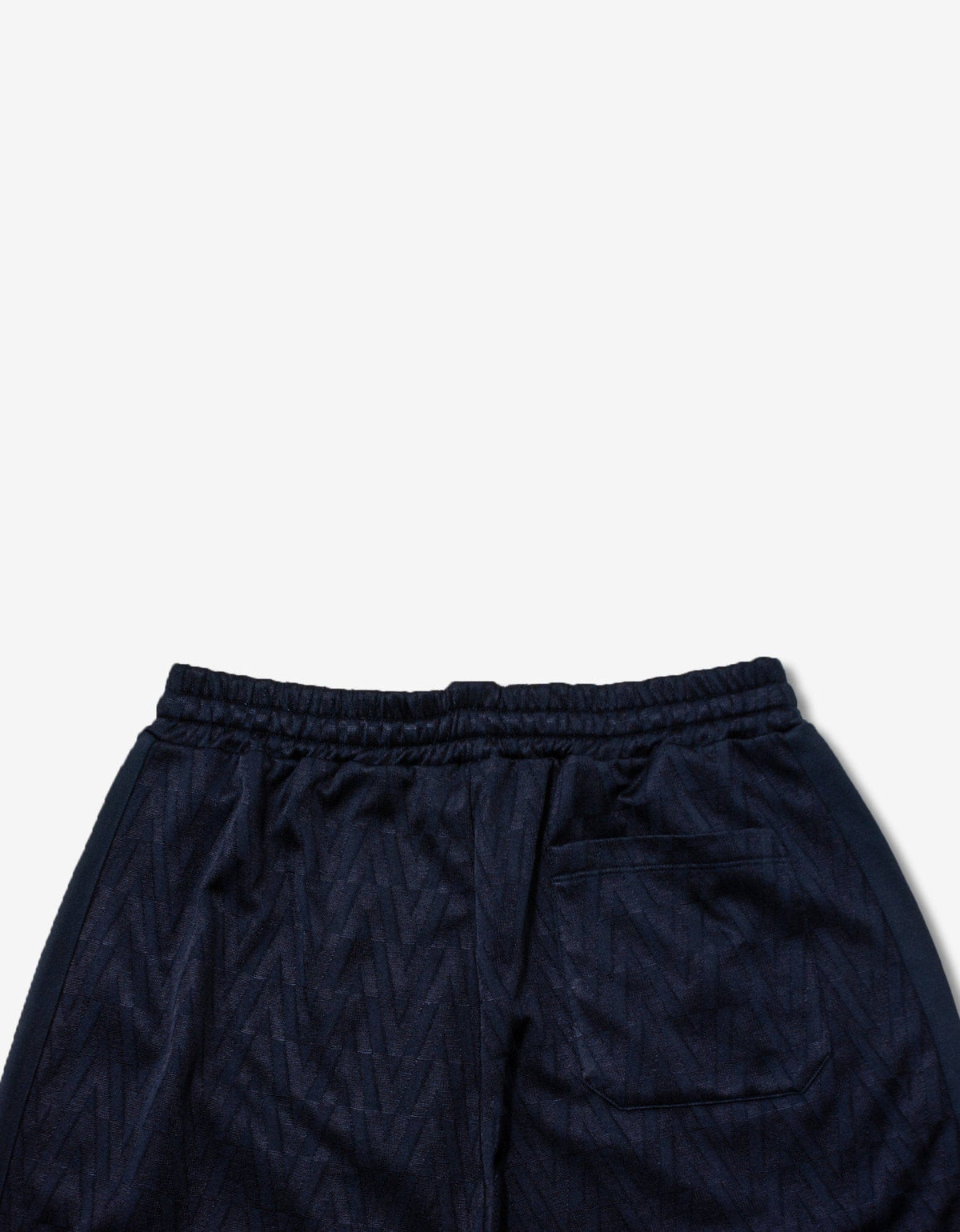 Valentino Navy Blue Optical Logo Jacquard Shorts