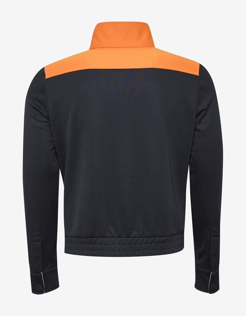 Valentino Navy Blue Track Jacket with Orange Trim