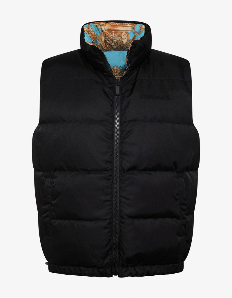 Versace Barocco Homme Print Reversible Gilet