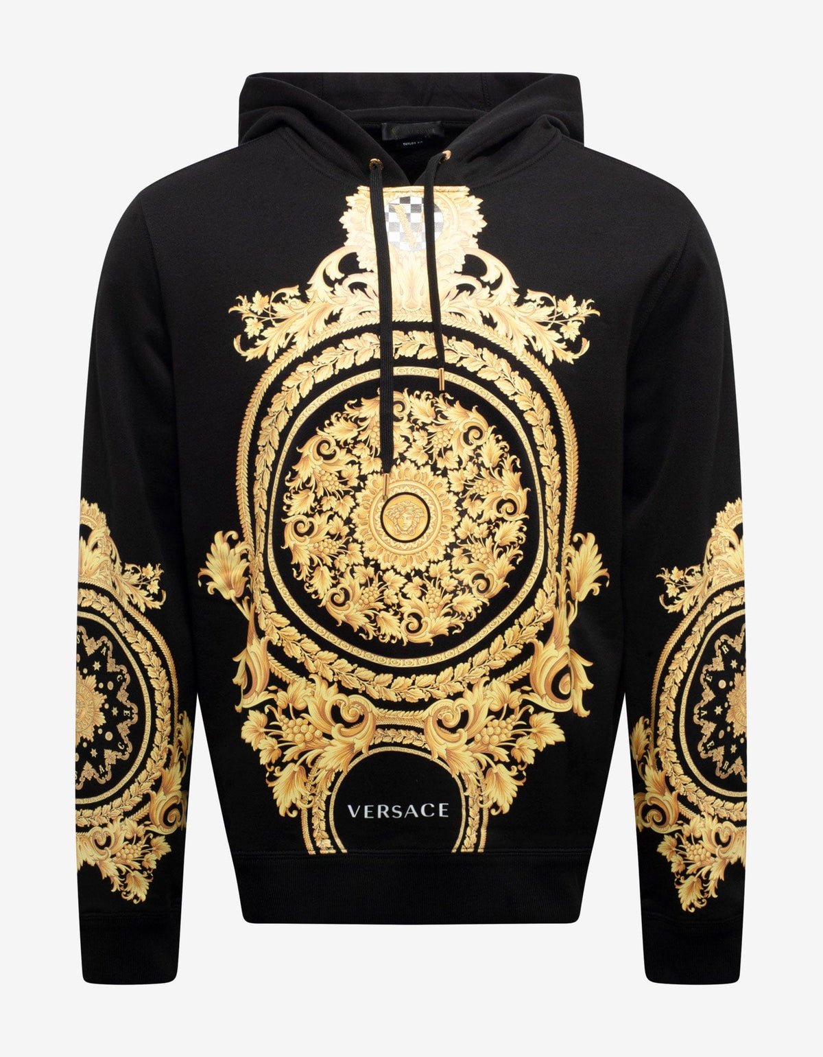 Versace Black Barocco Print Hoodie