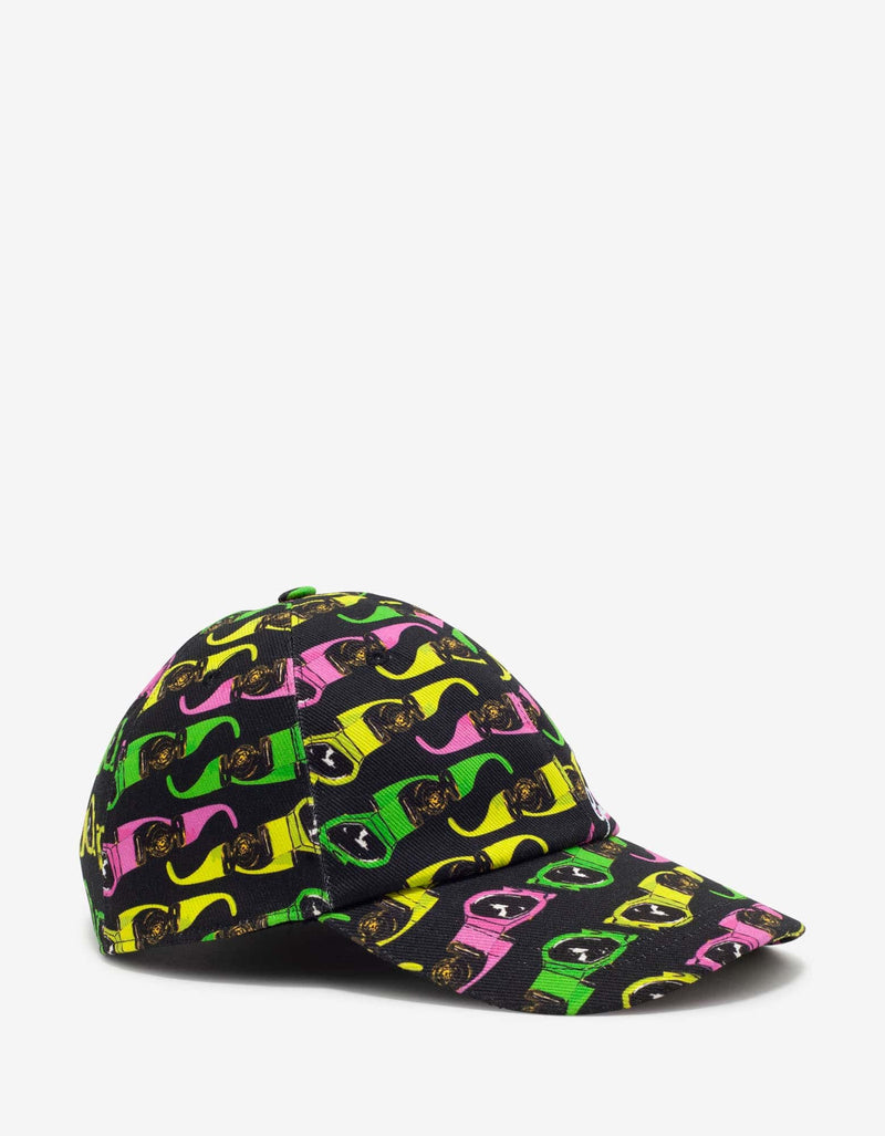 Versace Black Biggie Sunglasses Print Cap