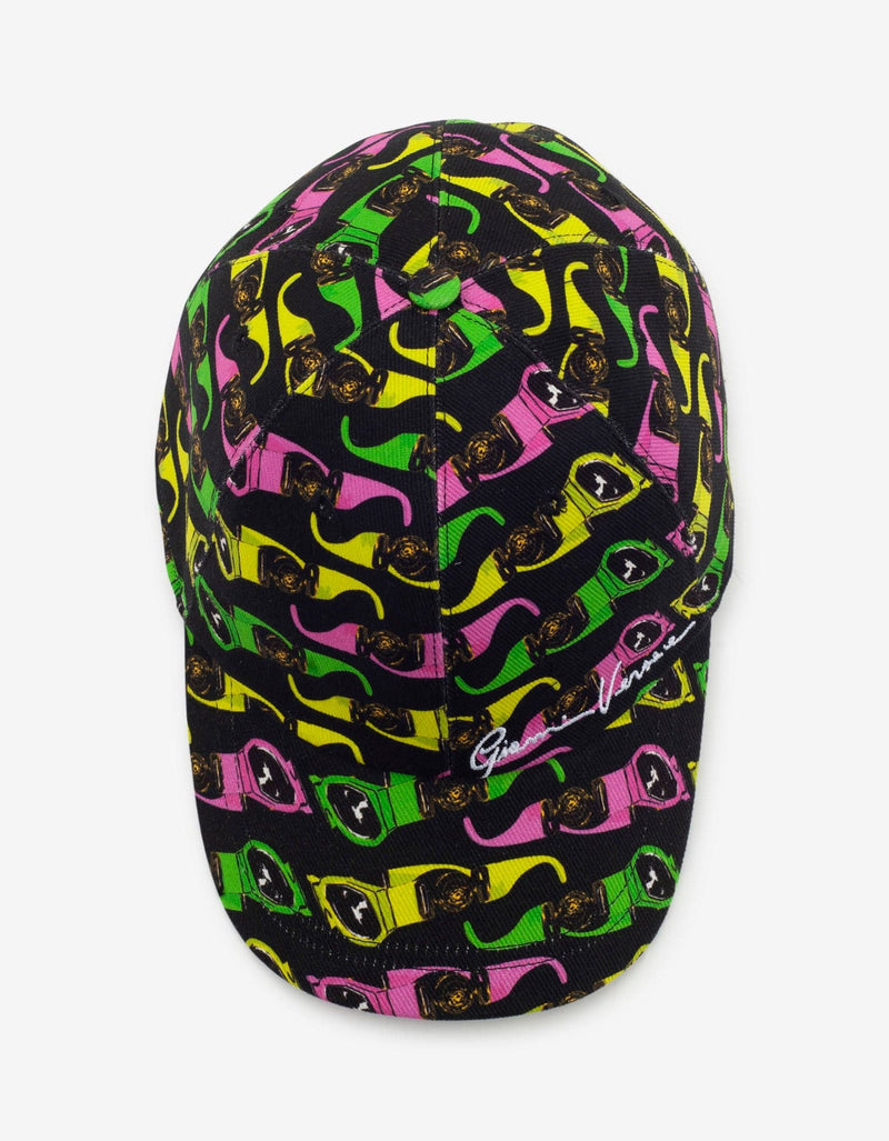 Versace Black Biggie Sunglasses Print Cap