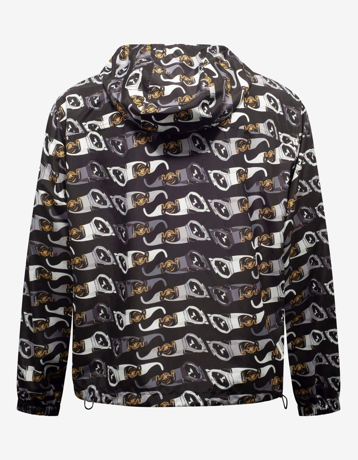 Versace Black Biggie Sunglasses Print Windbreaker