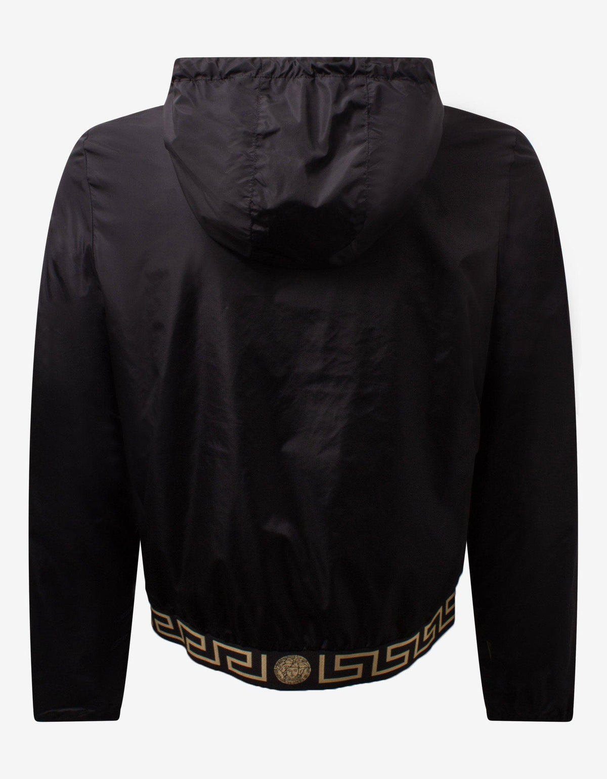 Versace Black Greca Trim Windbreaker