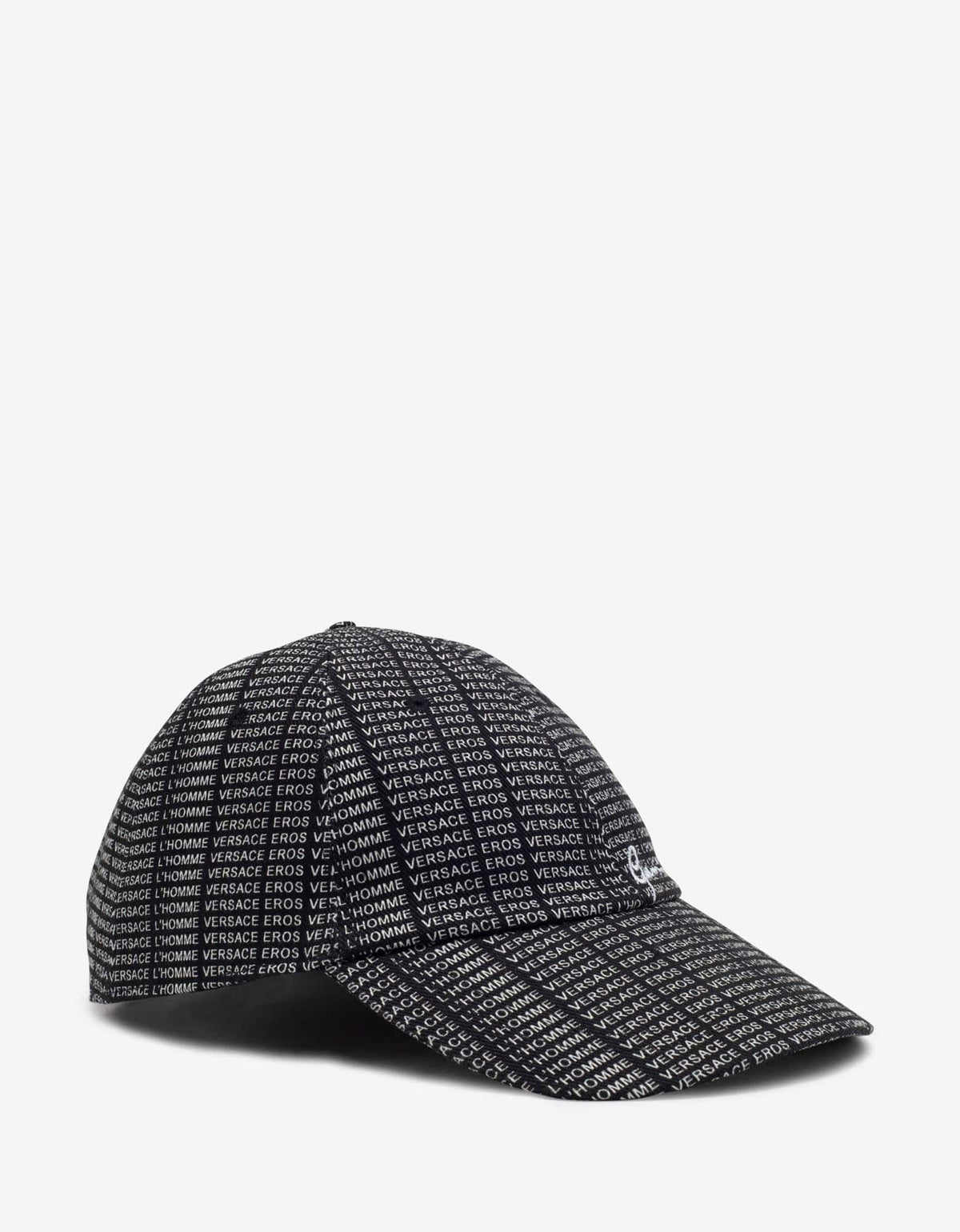 Versace Black Versace Eros Print Cap